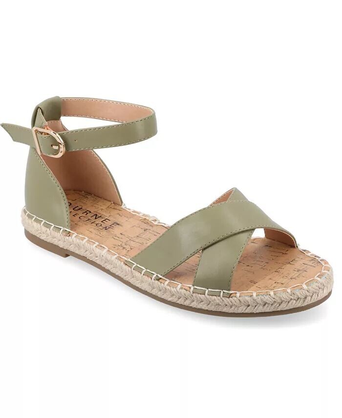 Женские сандалии Lyddia Espadrille на плоской подошве Journee Collection, зеленый
Женские сандалии Lyddia Espadrille на плоской подошве Journee Collection, зеленый