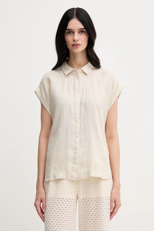 Льняная рубашка United Colors Of Benetton, бежевый
Льняная рубашка United Colors Of Benetton, бежевый