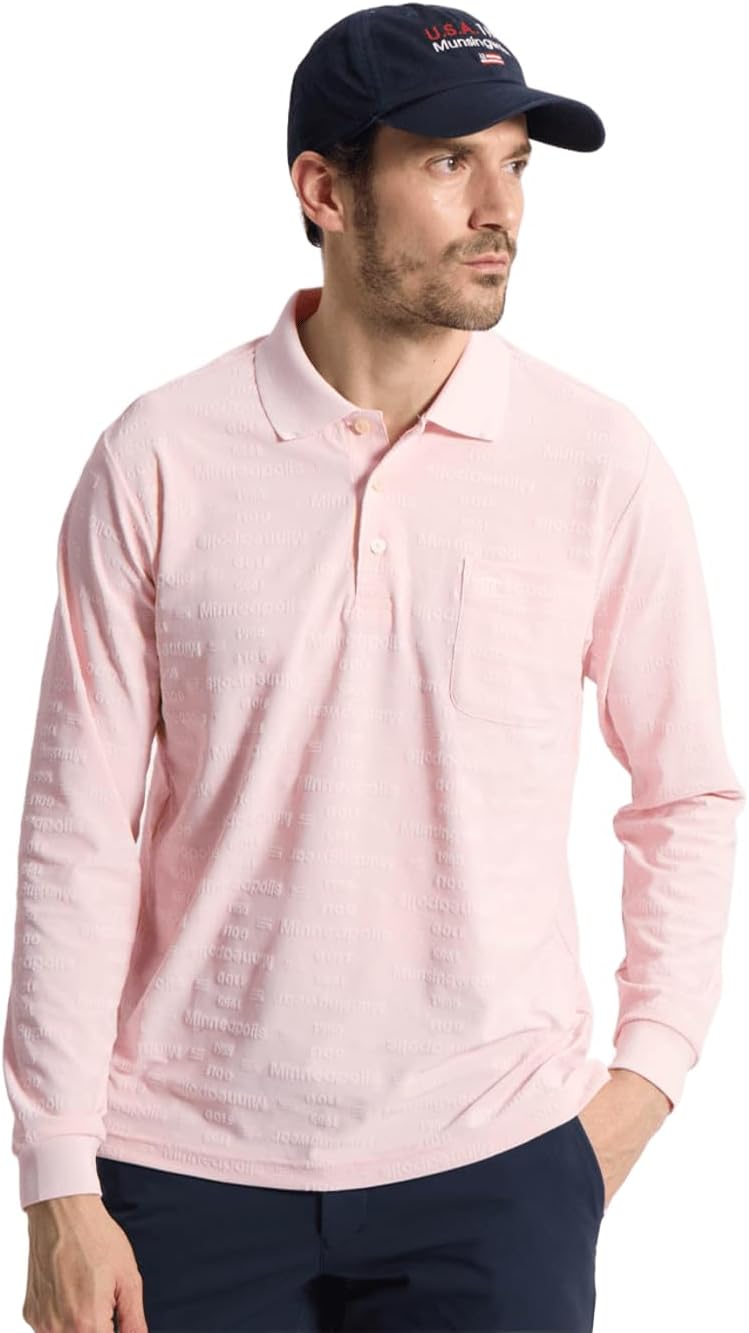 Влагоотводящая жаккардовая рубашка-поло с длинным рукавом Munsingwear, розовый
Влагоотводящая жаккардовая рубашка-поло с длинным рукавом Munsingwear, розовый