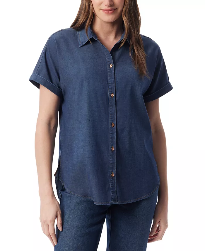 Миниатюрная блузка с коротким рукавом Daisy Gloria Vanderbilt, синий
Миниатюрная блузка с коротким рукавом Daisy Gloria Vanderbilt, синий