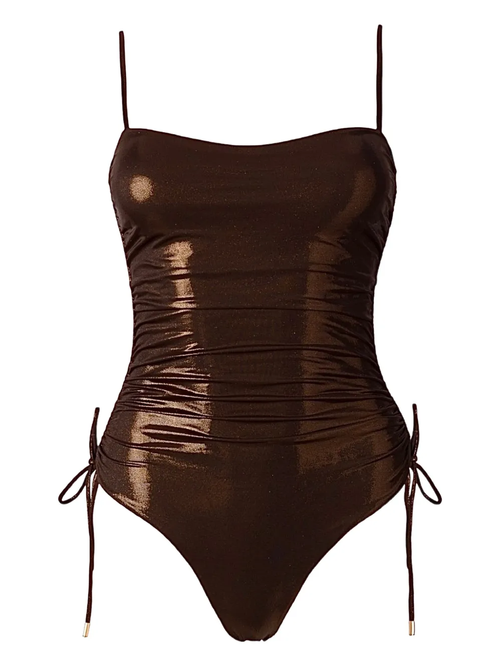 Купальник с кулиской и блестками Sofia Erhan, коричневый
Купальник с кулиской и блестками Sofia Erhan, коричневый