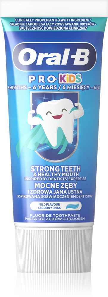 Зубная паста Pro Kids для детей Oral-B, 6m - 6y 50 мл
Зубная паста Pro Kids для детей Oral-B, 6m - 6y 50 мл