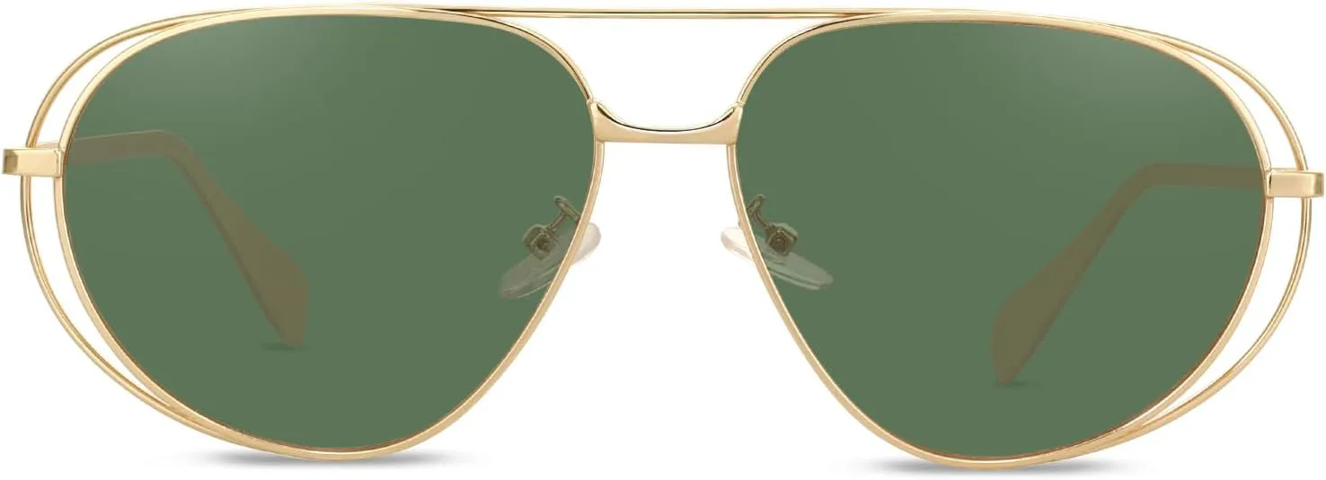 Солнцезащитные очки-авиаторы YDAOWKN в стиле ретро, золотистые, для женщин и мужчин, модные металлические солнцезащитные очки-авиаторы, Gold Frame Green Lens
Солнцезащитные очки-авиаторы YDAOWKN в стиле ретро, золотистые, для женщин и мужчин, модные металлические солнцезащитные очки-авиаторы, Gold Frame Green Lens