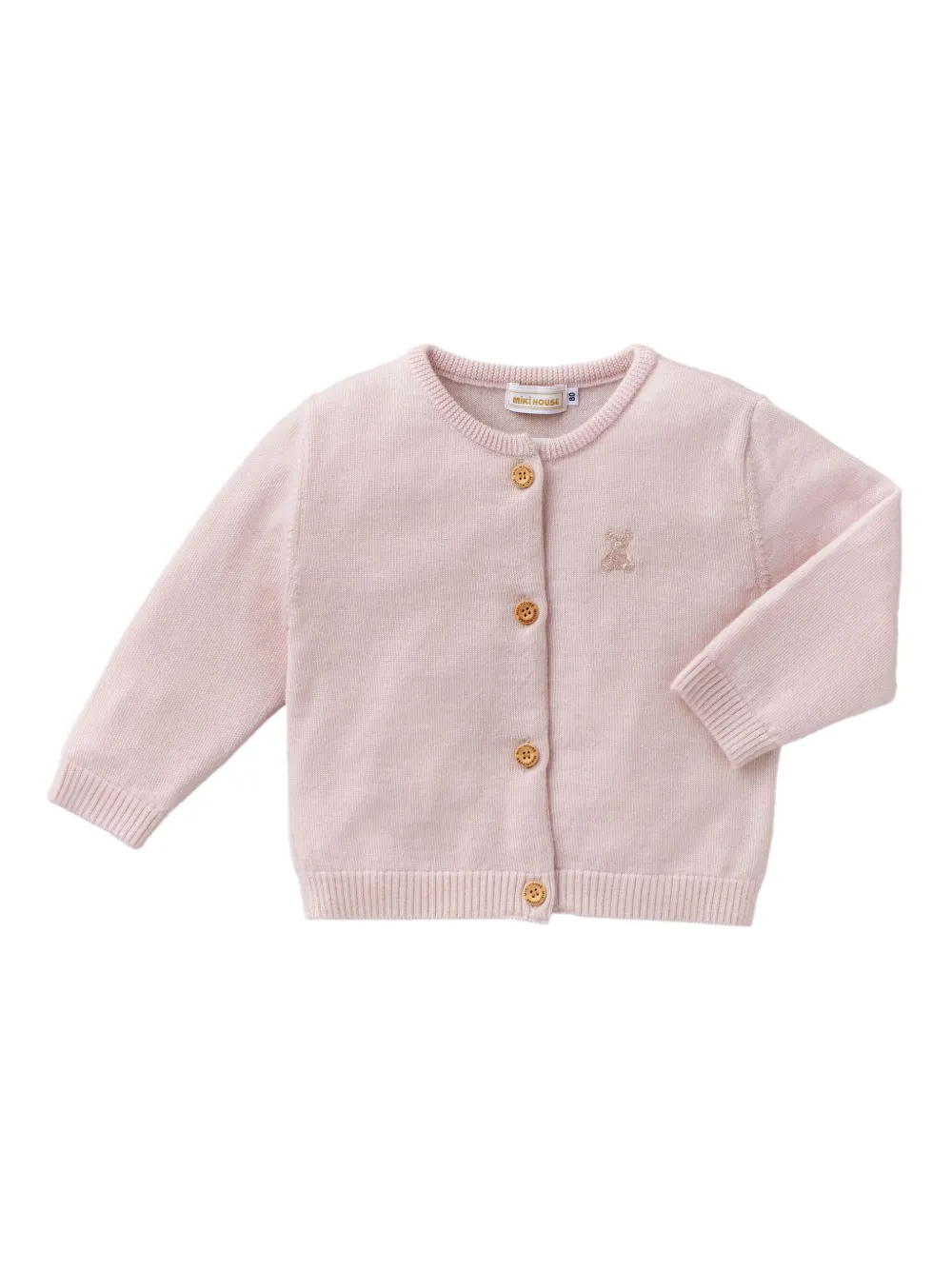 Кашемировый кардиган Miki House, розовый
Кашемировый кардиган Miki House, розовый