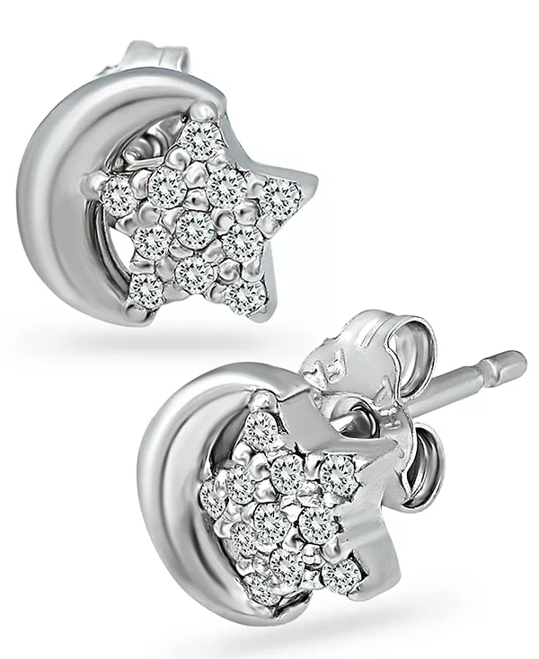 Серьги-Гвоздики в форме звезды и луны с кубическим цирконием из стерлингового серебра, созданные для Macy's (также из золота и серебра) Giani Bernini, silver
Серьги-Гвоздики в форме звезды и луны с кубическим цирконием из стерлингового серебра, созданные для Macy's (также из золота и серебра) Giani Bernini, silver