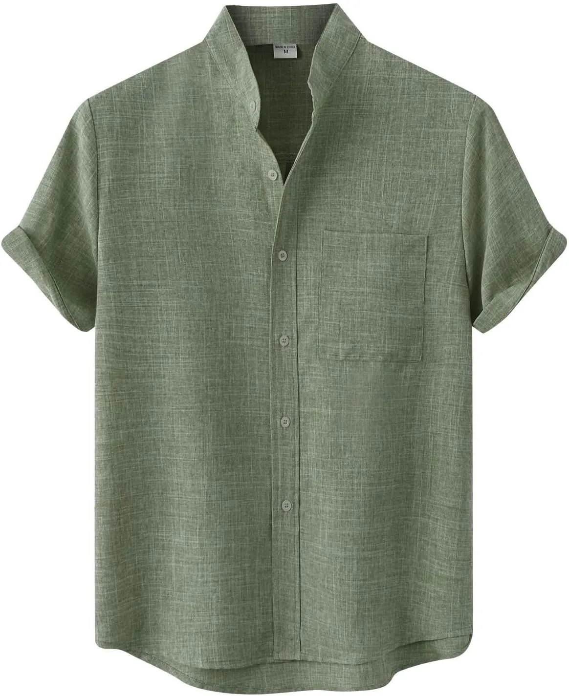 Мужская льняная рубашка с коротким рукавом, клетчатый воротник CHXLQQX
Мужская льняная рубашка с коротким рукавом, клетчатый воротник CHXLQQX