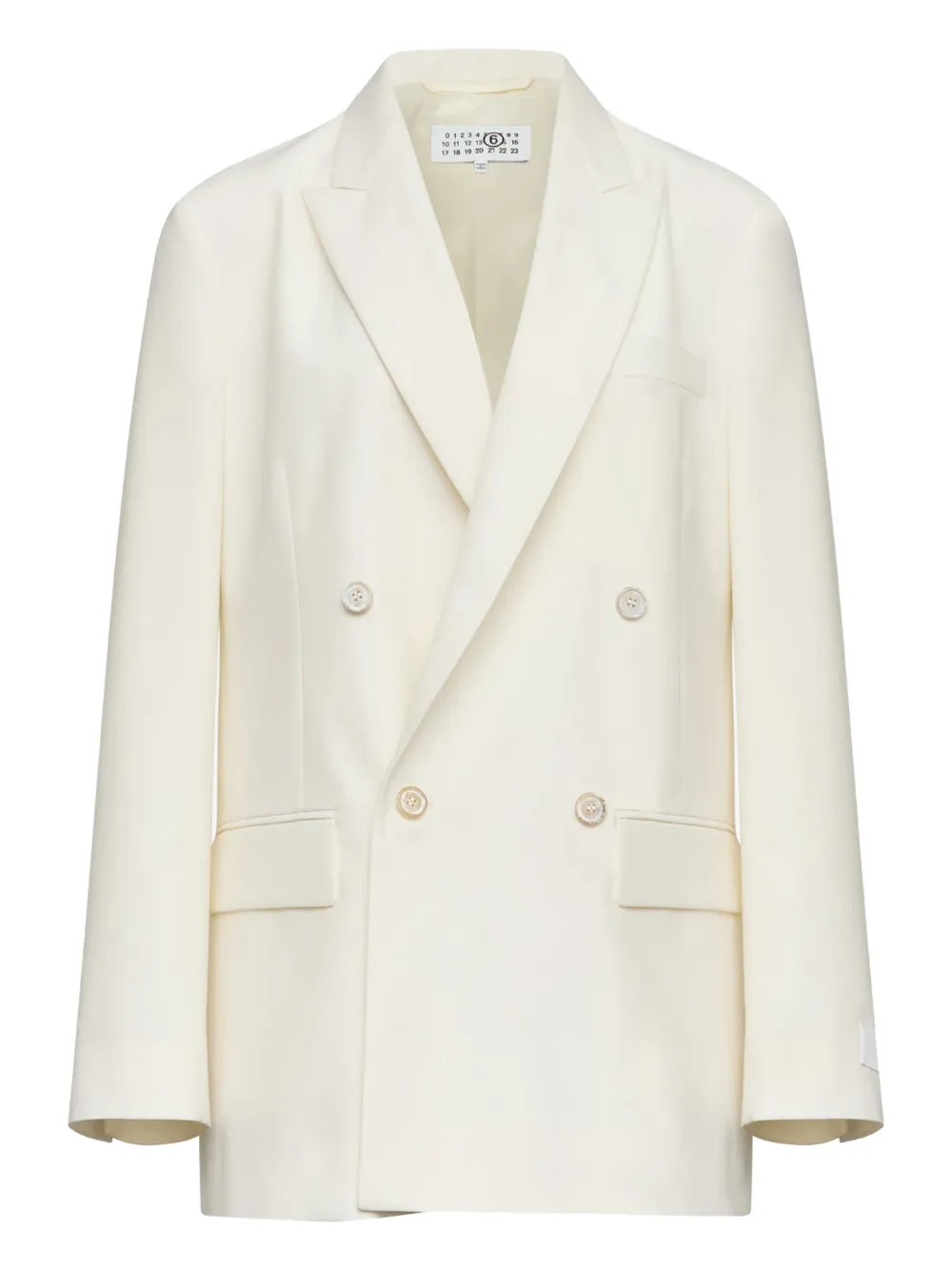 Двубортный блейзер Mm6 Maison Margiela, белый
Двубортный блейзер Mm6 Maison Margiela, белый