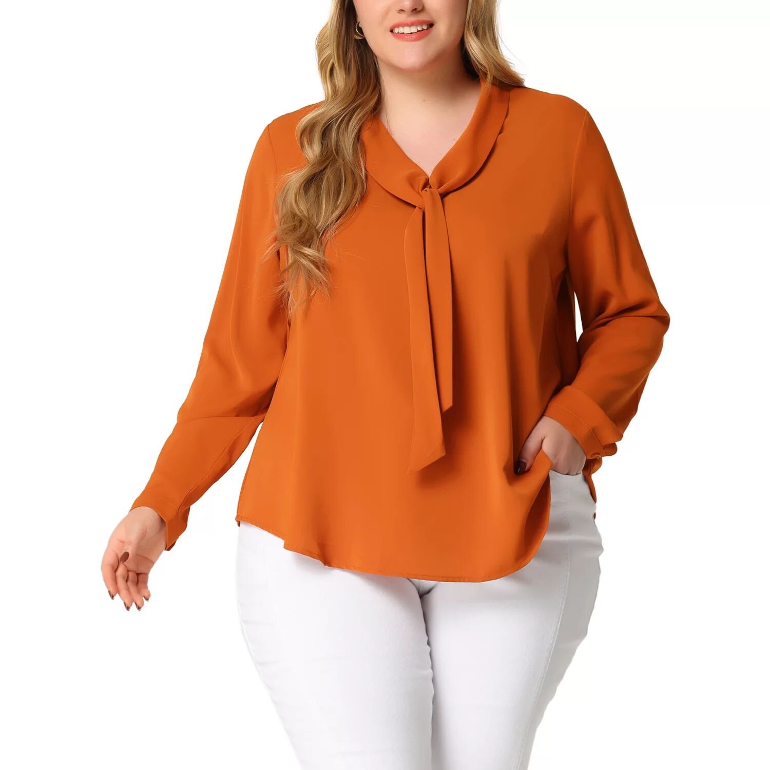 Женская шифоновая офисная рубашка больших размеров с V-образным вырезом и длинными рукавами Agnes Orinda
Женская шифоновая офисная рубашка больших размеров с V-образным вырезом и длинными рукавами Agnes Orinda