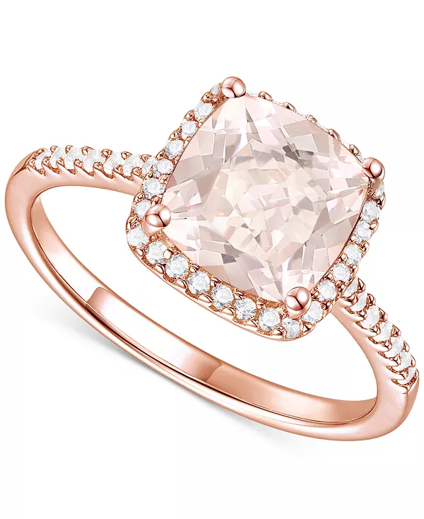 Кольцо с ореолом из стерлингового серебра с покрытием из 14-каратного золота (также с другими драгоценными камнями) и рубином (2-1/2 карата) и выращенным в лаборатории белым сапфиром (1/4 карата) Macy'S, morganite
Кольцо с ореолом из стерлингового серебра с покрытием из 14-каратного золота (также с другими драгоценными камнями) и рубином (2-1/2 карата) и выращенным в лаборатории белым сапфиром (1/4 карата) Macy'S, morganite