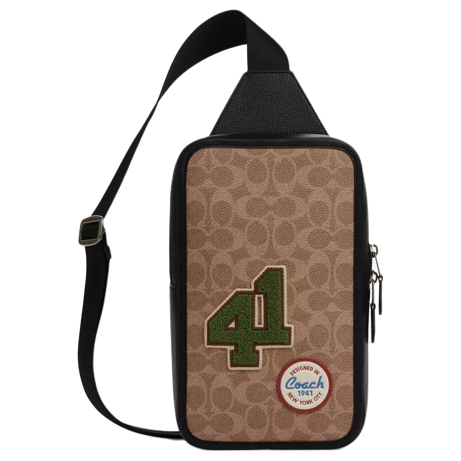 COACH Сумка-слинг из прорезиненного хлопка малая мужская бежевая и разноцветная
COACH Сумка-слинг из прорезиненного хлопка малая мужская бежевая и разноцветная