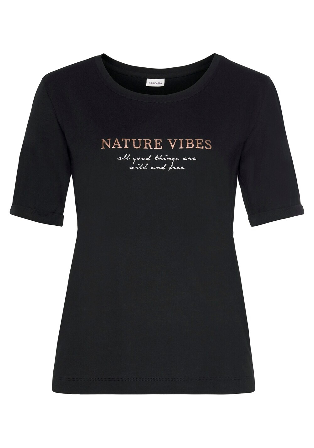 Пижамная рубашка Lascana, черный
Пижамная рубашка Lascana, черный