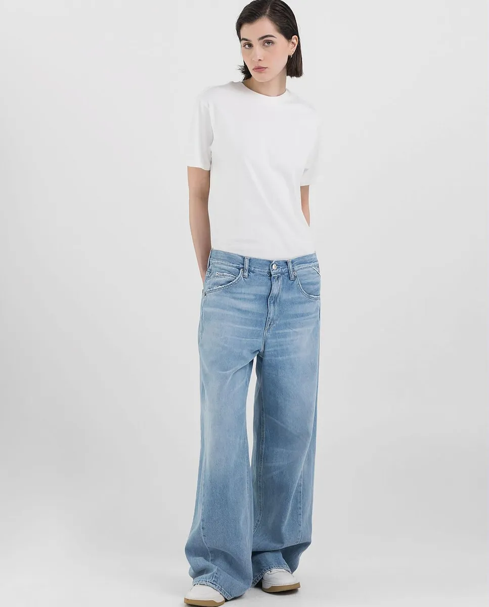 Женские прямые джинсы с карманами Replay, голубой
Женские прямые джинсы с карманами Replay, голубой