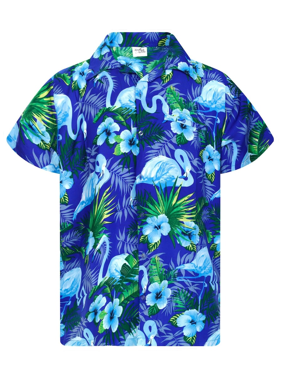 Рубашка King Kameha Flamingo Flowers, небесно-голубой
Рубашка King Kameha Flamingo Flowers, небесно-голубой