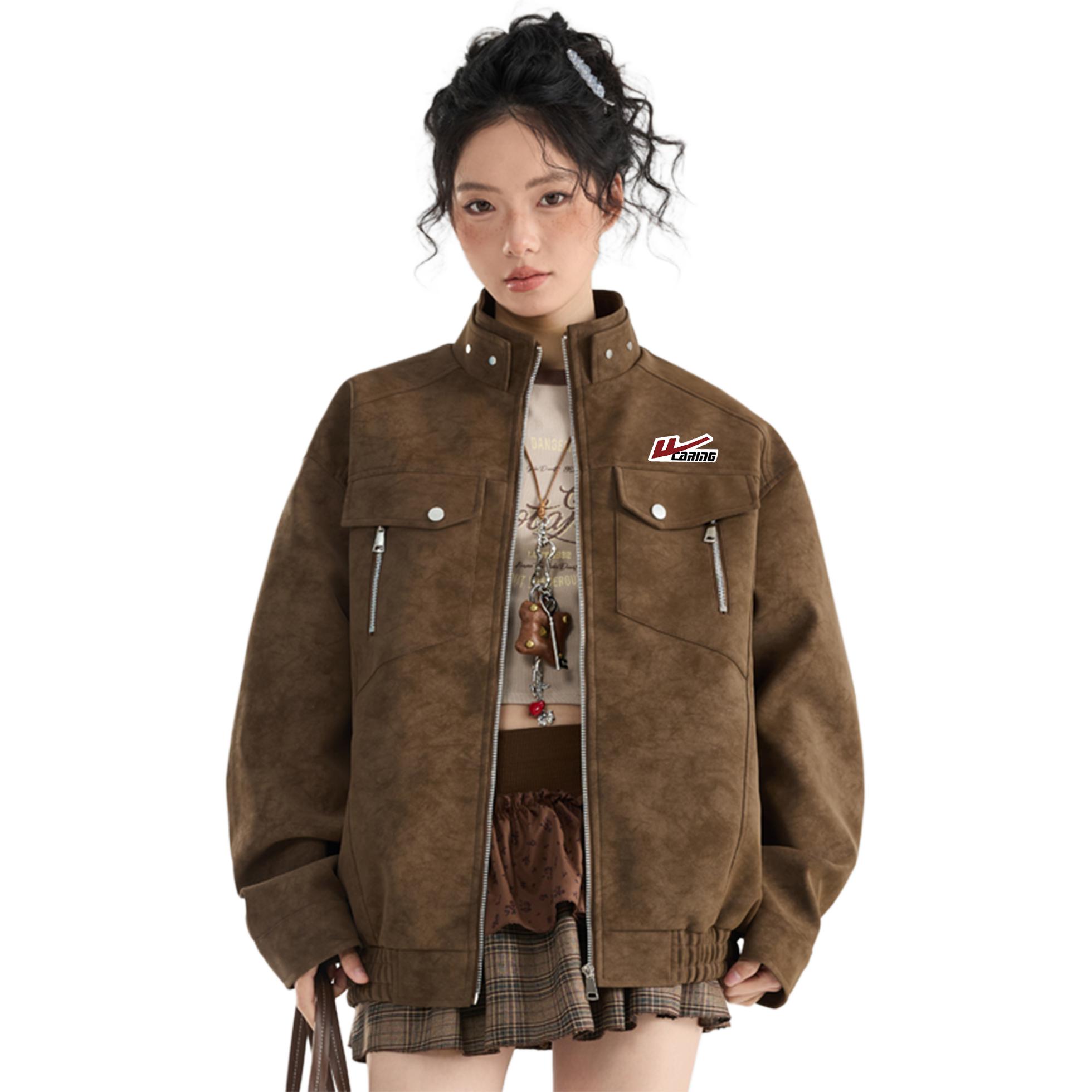 Куртка женская Stand Collar Moderate Workwear WARRIOR, коричневый (diy badge)
Куртка женская Stand Collar Moderate Workwear WARRIOR, коричневый (diy badge)