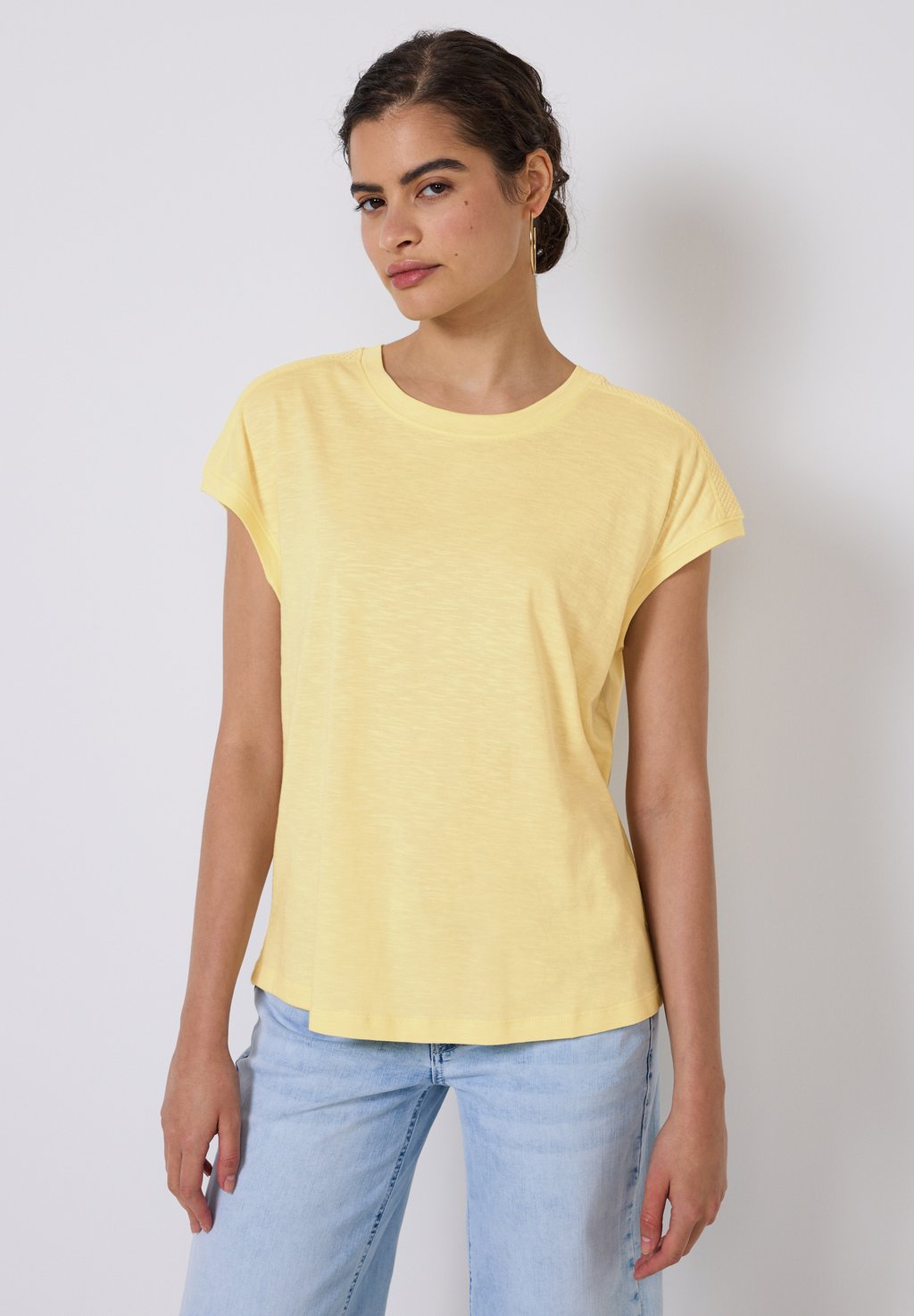 Базовая футболка MIT SCHULTERDETAIL Street One Studio, желтый 
Базовая футболка MIT SCHULTERDETAIL Street One Studio, желтый