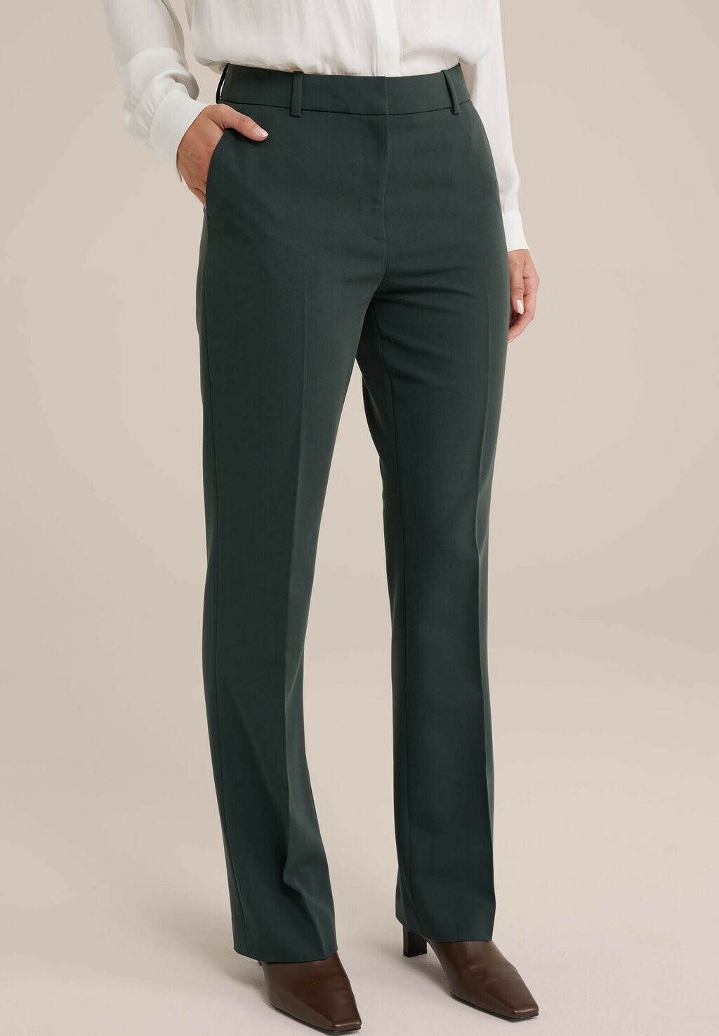 Брюки WE Fashion, темно-зеленый
Брюки WE Fashion, темно-зеленый