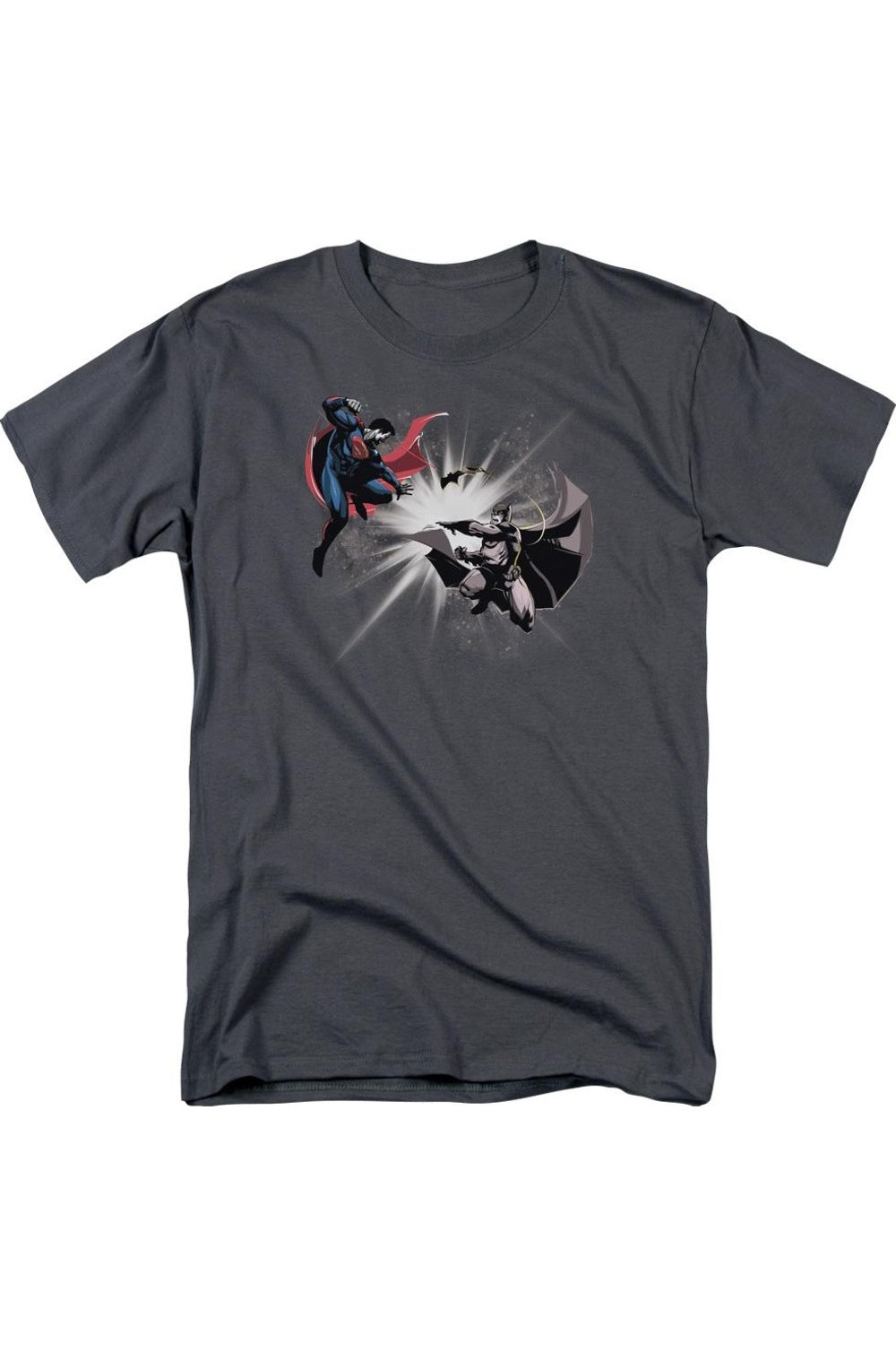 Футболка с коротким рукавом для взрослых Batman V Superman Fight Burst Gildan, цвет charcoal 
Футболка с коротким рукавом для взрослых Batman V Superman Fight Burst Gildan, цвет charcoal