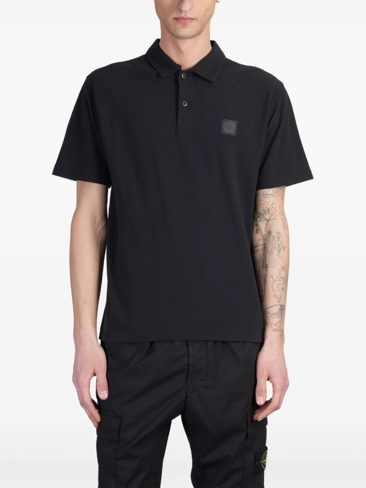 Рубашка поло с рисунком компаса Stone Island, черный
Рубашка поло с рисунком компаса Stone Island, черный