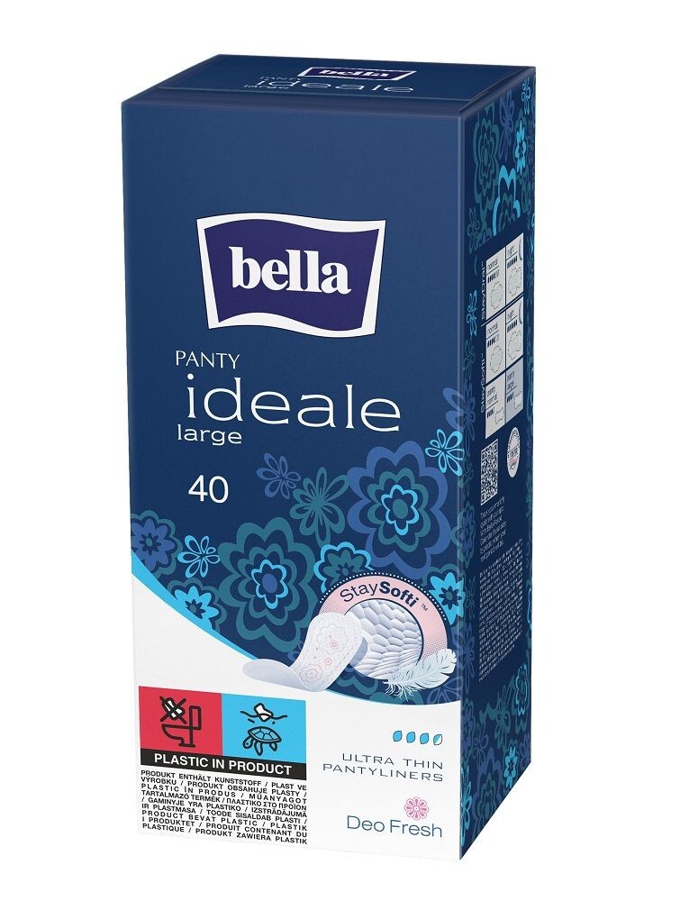 Bella Ideale Large ежедневные прокладки, 40 шт.
Bella Ideale Large ежедневные прокладки, 40 шт.