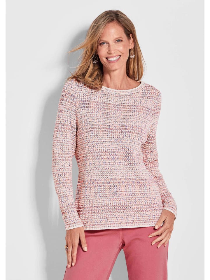 Разноцветный 3D-вязаный свитер с вырезом-лодочкой розового цвета / с узором GOLDNER
Разноцветный 3D-вязаный свитер с вырезом-лодочкой розового цвета / с узором GOLDNER