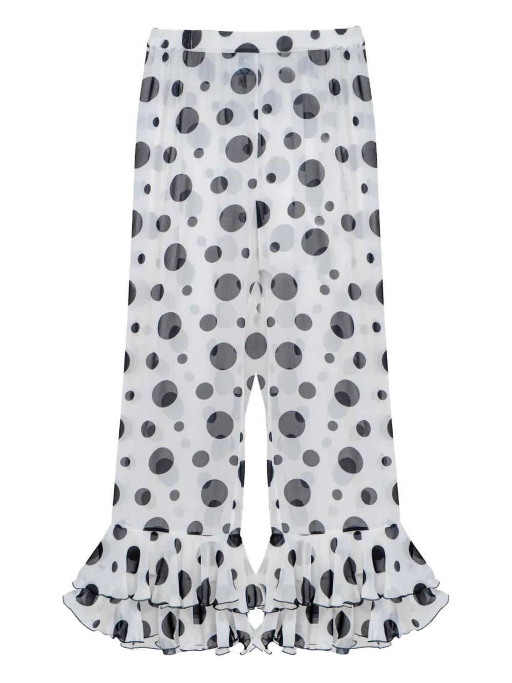 Брюки в горох с оборками Sleeper, белый
Брюки в горох с оборками Sleeper, белый