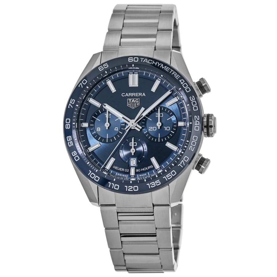 Мужские часы Tag Heuer Carrera Chronograph Automatic с синим циферблатом и сталью CBN2A1A.BA0643
Мужские часы Tag Heuer Carrera Chronograph Automatic с синим циферблатом и сталью CBN2A1A.BA0643
