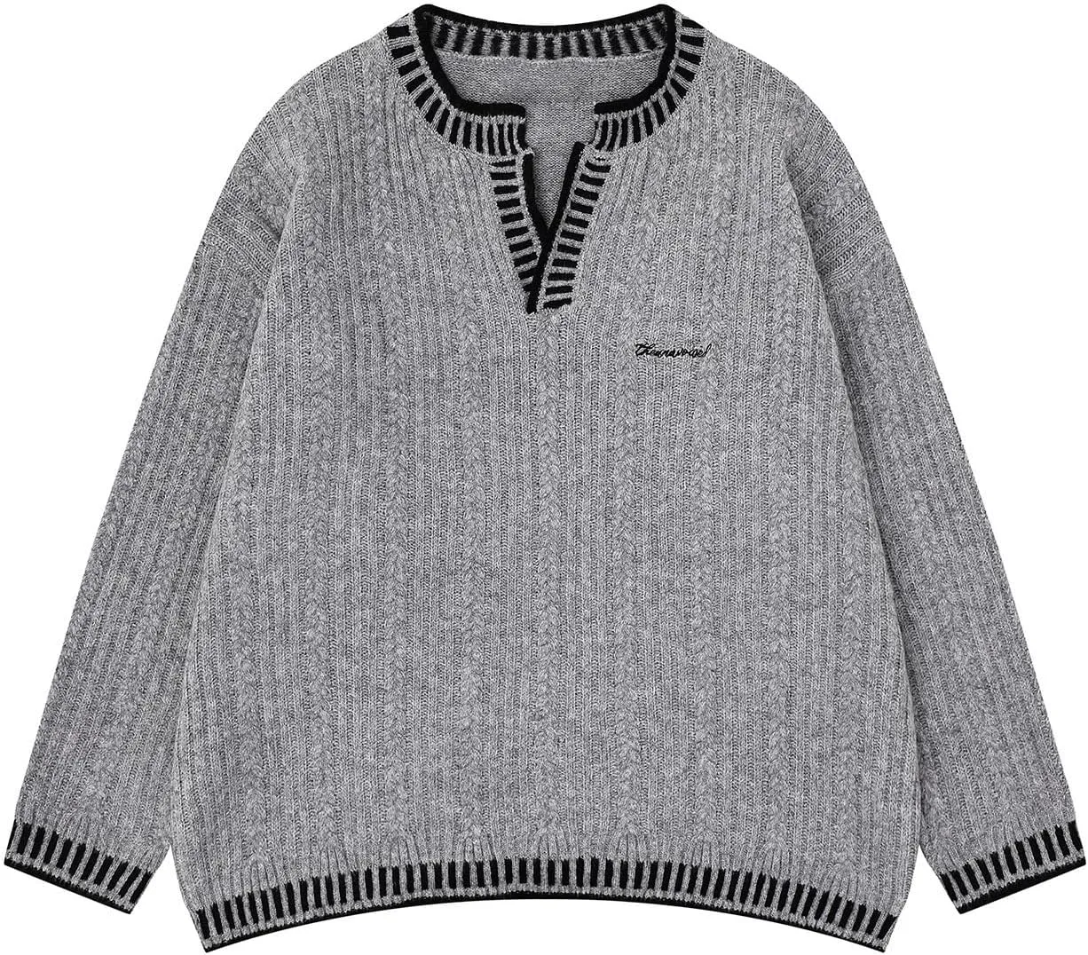 Bakyarder Unisex свитер с рубчиком и контрастной отделкой
Bakyarder Unisex свитер с рубчиком и контрастной отделкой