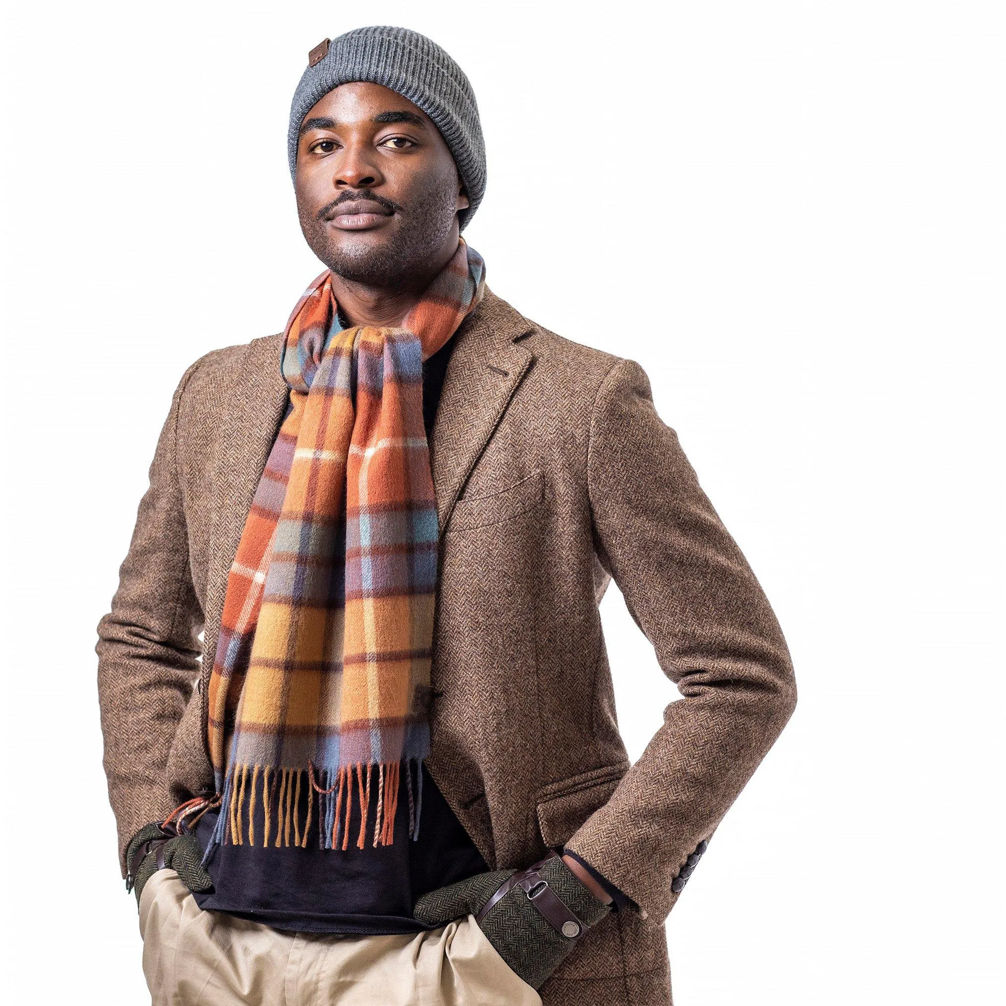 Шарф в клетку из 100% чистой шерсти Heritage Traditions, оранжевый
Шарф в клетку из 100% чистой шерсти Heritage Traditions, оранжевый