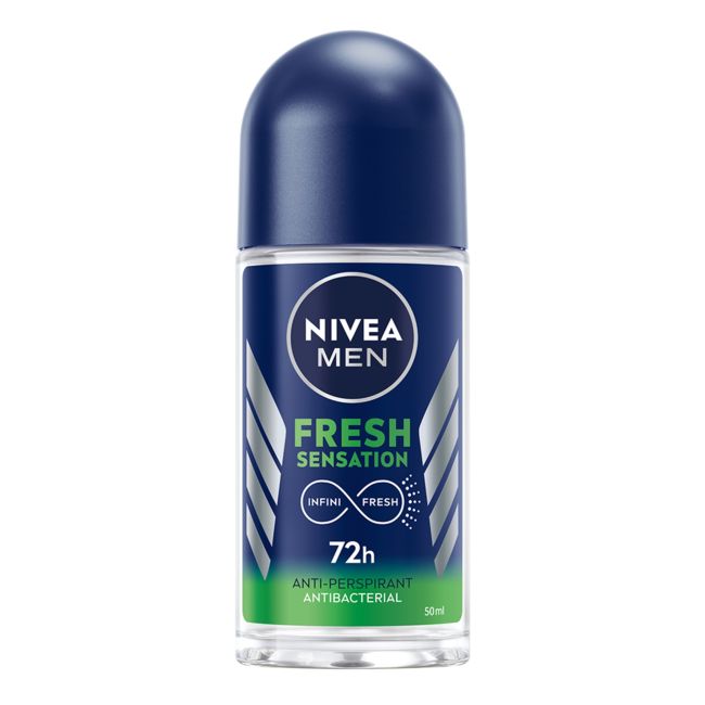 Шариковый дезодорант Fresh Sensation 72ч. Nivea Men, 50 мл 
Шариковый дезодорант Fresh Sensation 72ч. Nivea Men, 50 мл