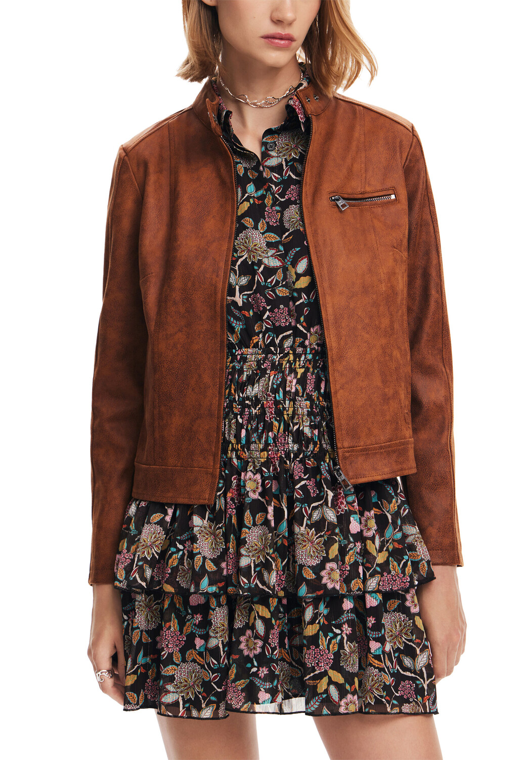 Куртка Desigual с карманом на молнии, коричневый
Куртка Desigual с карманом на молнии, коричневый