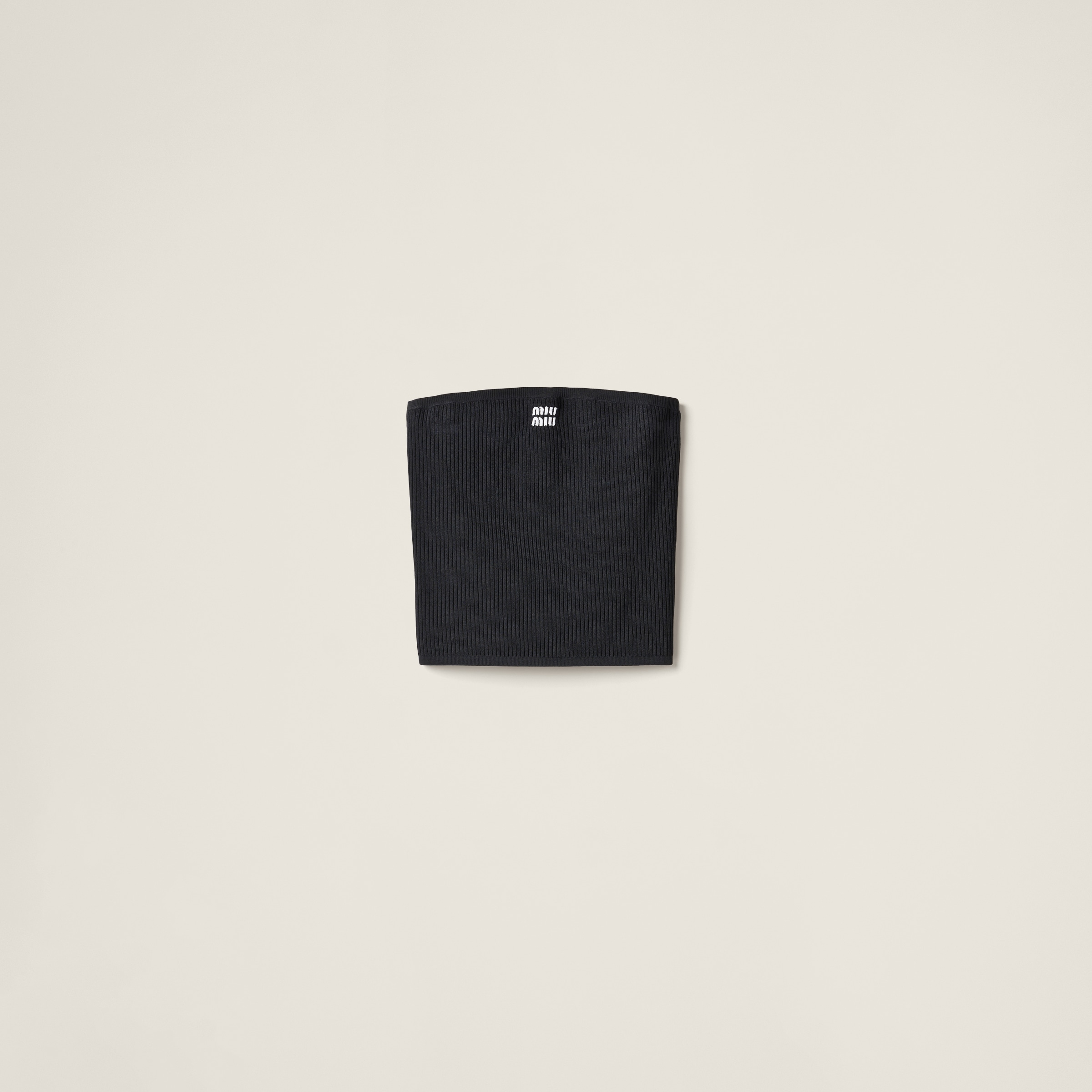 Вискозный топ-бандо MIU MIU, черный
Вискозный топ-бандо MIU MIU, черный