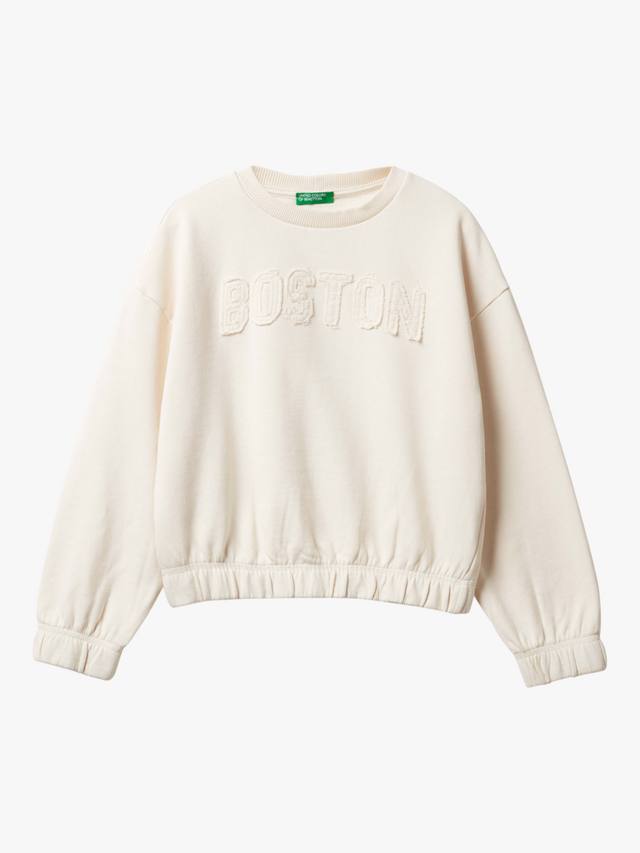 Детский хлопковый свитшот с круглым вырезом Benetton, White
Детский хлопковый свитшот с круглым вырезом Benetton, White