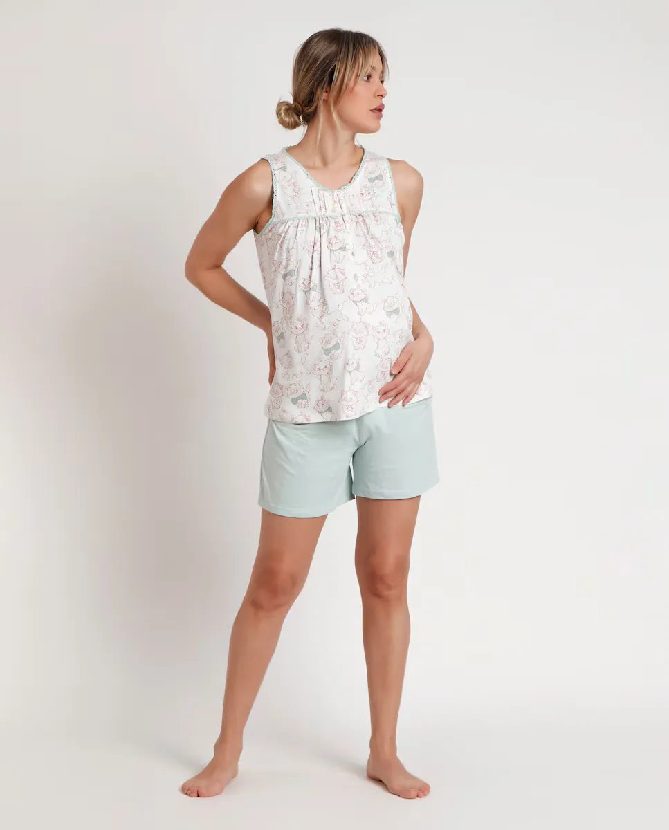 Короткая пижама для беременных из органического хлопкового трикотажа цвета морской волны Disney, бирюзовый
Короткая пижама для беременных из органического хлопкового трикотажа цвета морской волны Disney, бирюзовый