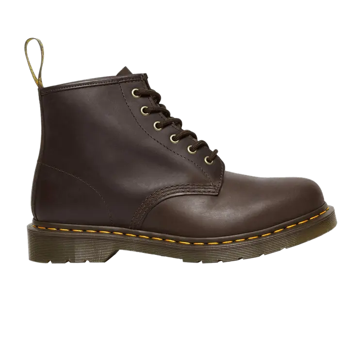 Мужские ботинки Dr. Martens 101 Crazy Horse кожаные с контрастной строчкой, темно-коричневый
Мужские ботинки Dr. Martens 101 Crazy Horse кожаные с контрастной строчкой, темно-коричневый