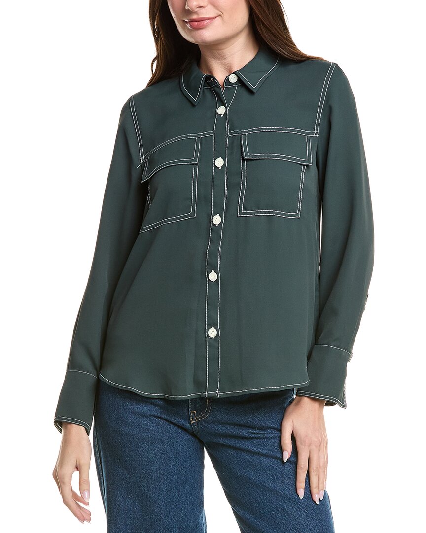 Блузка на пуговицах от Винса Камуто Vince Camuto, зеленый
Блузка на пуговицах от Винса Камуто Vince Camuto, зеленый