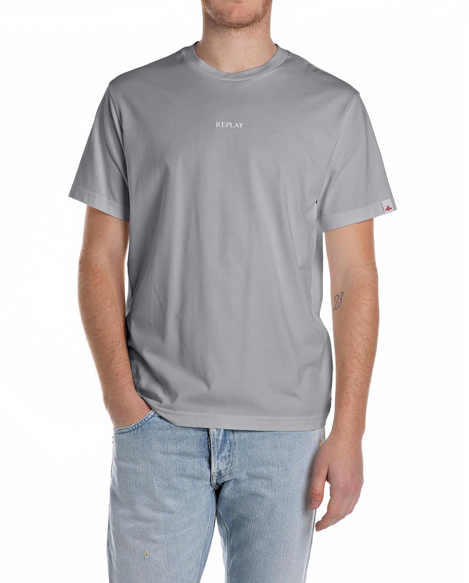 Мужская футболка с коротким рукавом и круглым вырезом Replay, серый
Мужская футболка с коротким рукавом и круглым вырезом Replay, серый