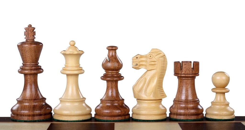 Американские классические шахматные фигуры акация/самшит 3,75 дюйма Sunrise Chess & Games
Американские классические шахматные фигуры акация/самшит 3,75 дюйма Sunrise Chess & Games