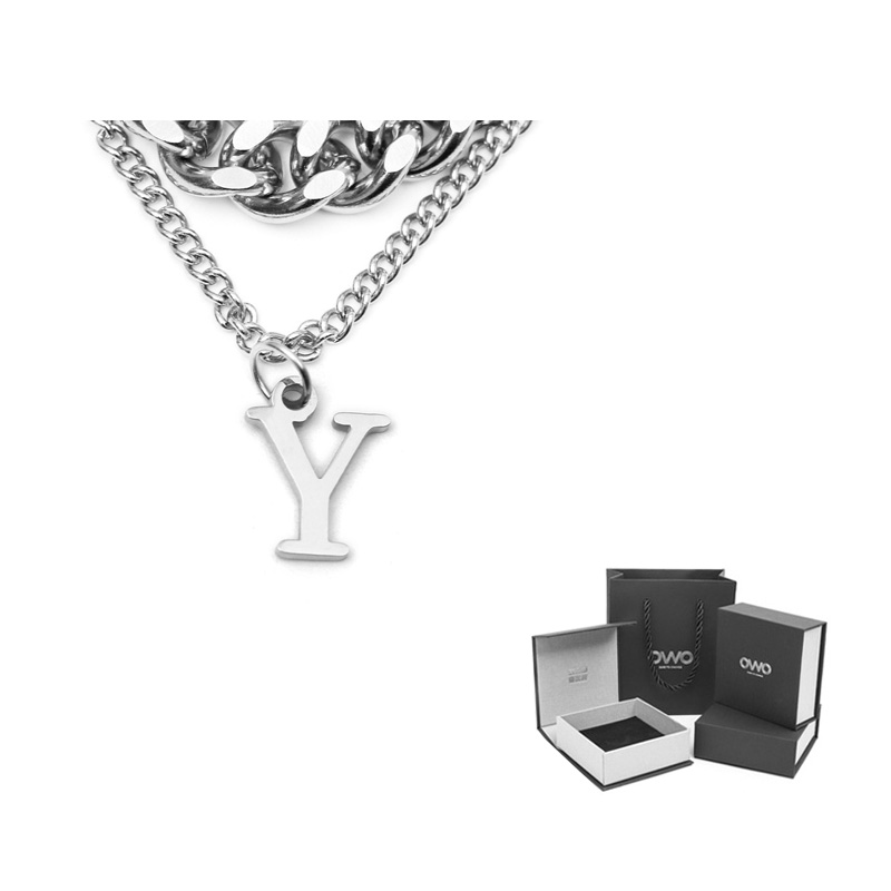 Титановая стальная цепь унисекс OWO, Y Pendant
Титановая стальная цепь унисекс OWO, Y Pendant