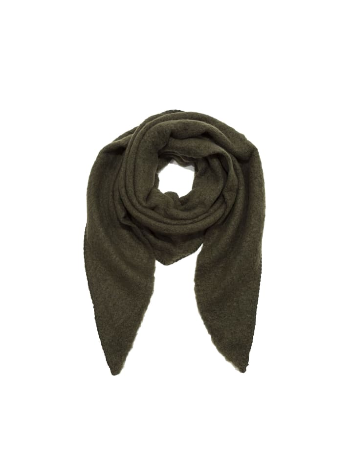 Уютный треугольный шарф букле оливкового цвета из материала Faera
Уютный треугольный шарф букле оливкового цвета из материала Faera