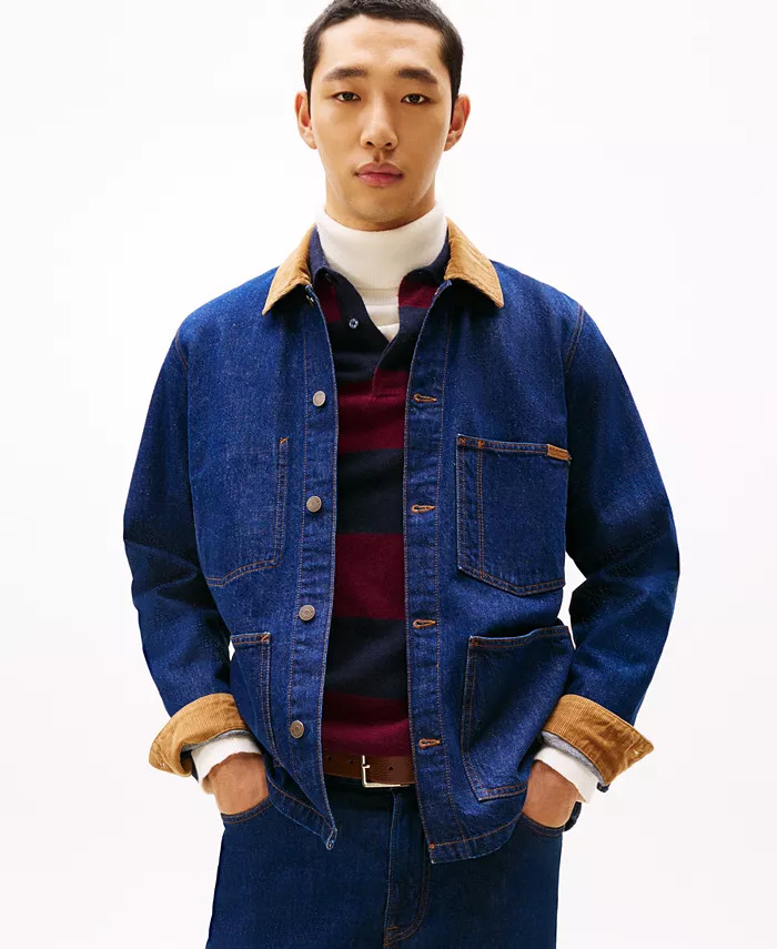 Мужская куртка-рабочая куртка из индиго денима с отделкой кордом Tommy Hilfiger, коричневый
Мужская куртка-рабочая куртка из индиго денима с отделкой кордом Tommy Hilfiger, коричневый