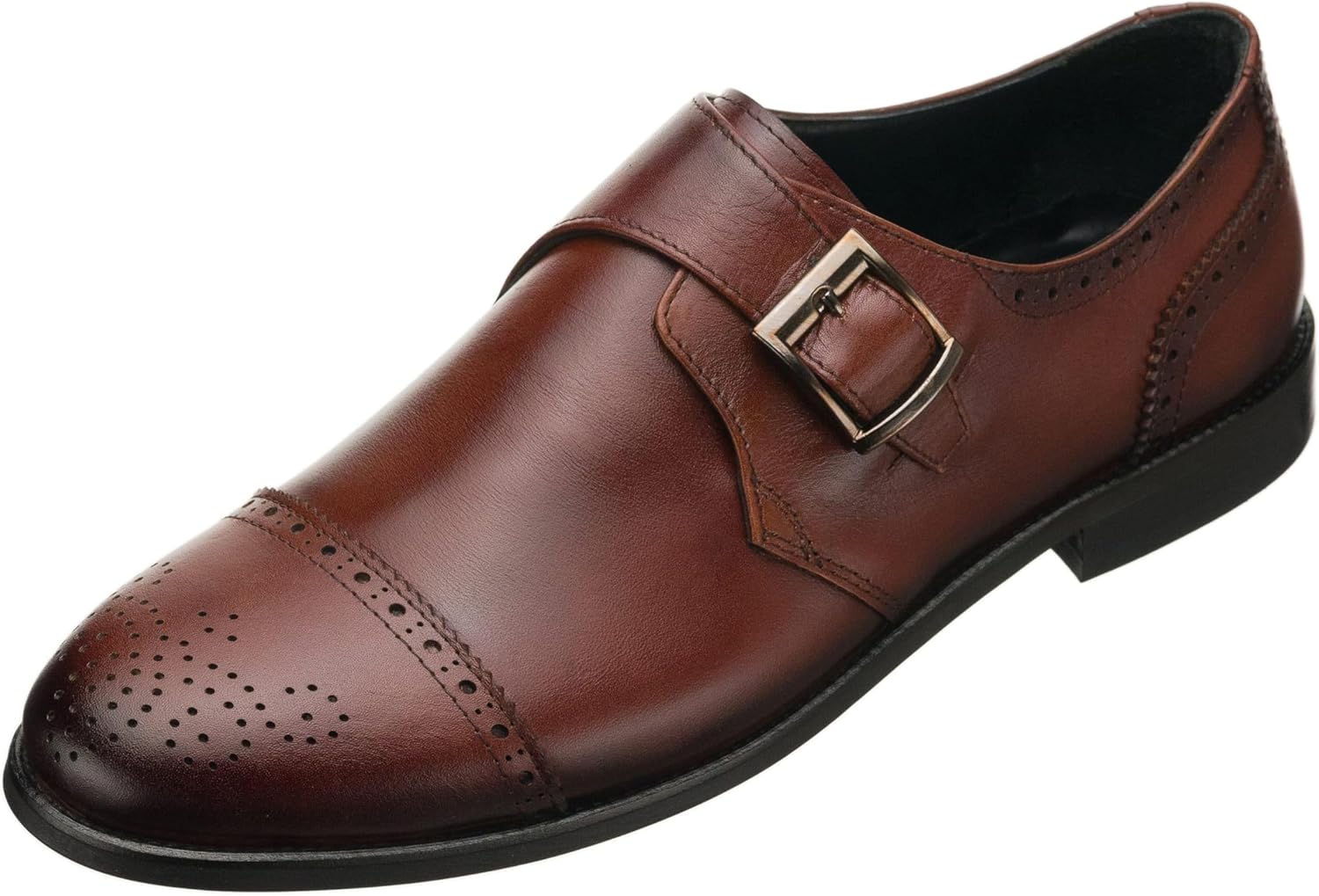 Мужские коричневые кожаные туфли DALGALA ручной работы с монковым ремешком и брогированием, легкие туфли для торжеств
Мужские коричневые кожаные туфли DALGALA ручной работы с монковым ремешком и брогированием, легкие туфли для торжеств