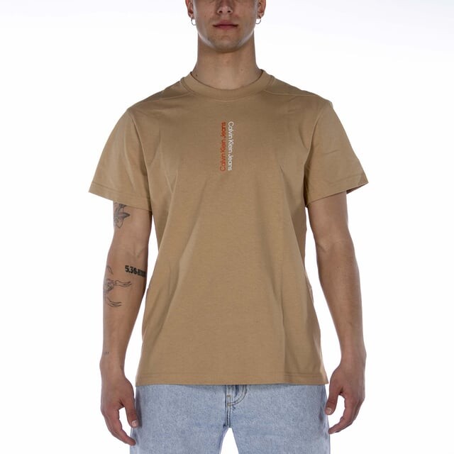 Футболка с зеркальным логотипом ab0 Calvin Klein, бежевый
Футболка с зеркальным логотипом ab0 Calvin Klein, бежевый