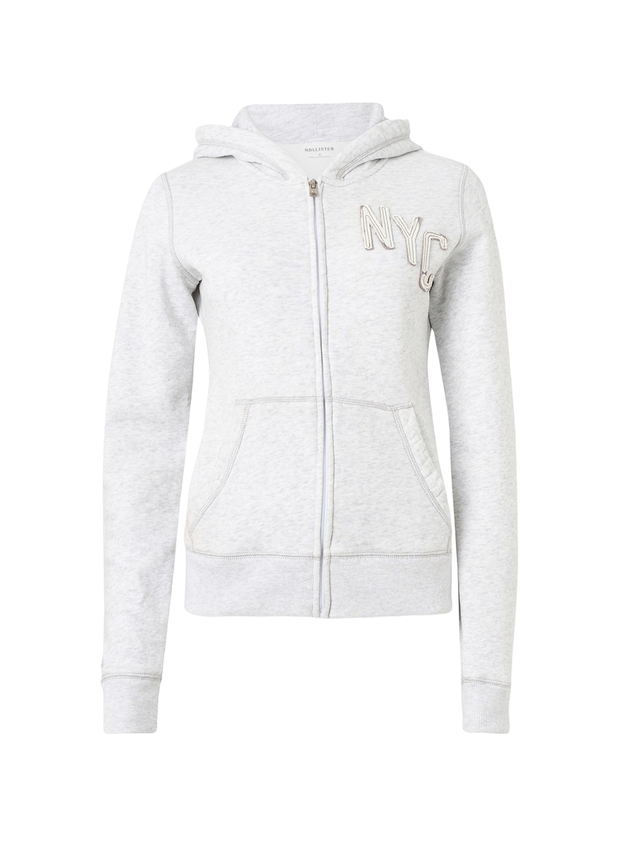 Толстовка с капюшоном на молнии HOLLISTER, светло-серый
Толстовка с капюшоном на молнии HOLLISTER, светло-серый