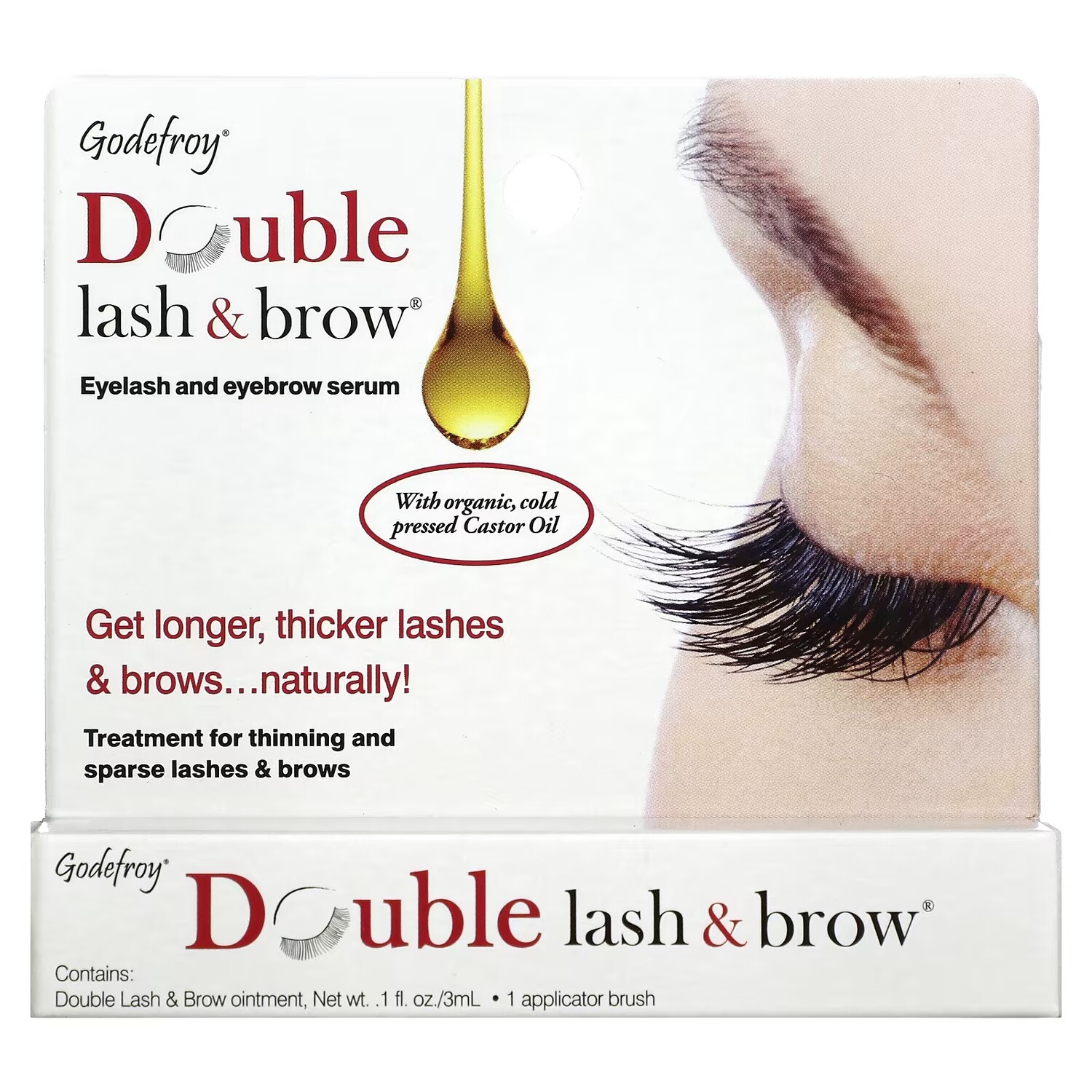 Сыворотка Godefroy Double Lash & Brow для ресниц и бровей, 3 мл
Сыворотка Godefroy Double Lash & Brow для ресниц и бровей, 3 мл