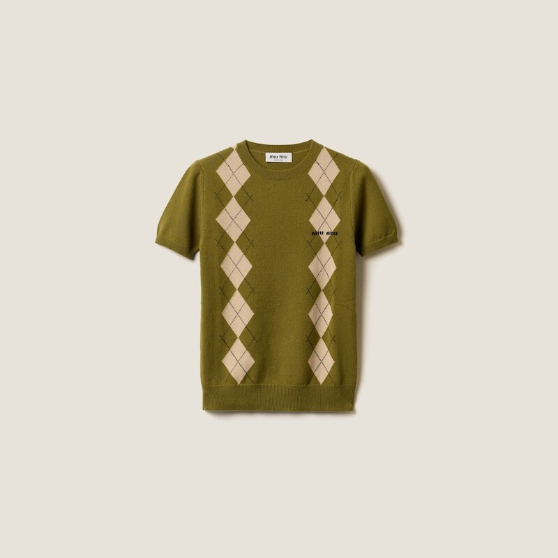 Кашемировый свитер Miu Miu, зеленый
Кашемировый свитер Miu Miu, зеленый