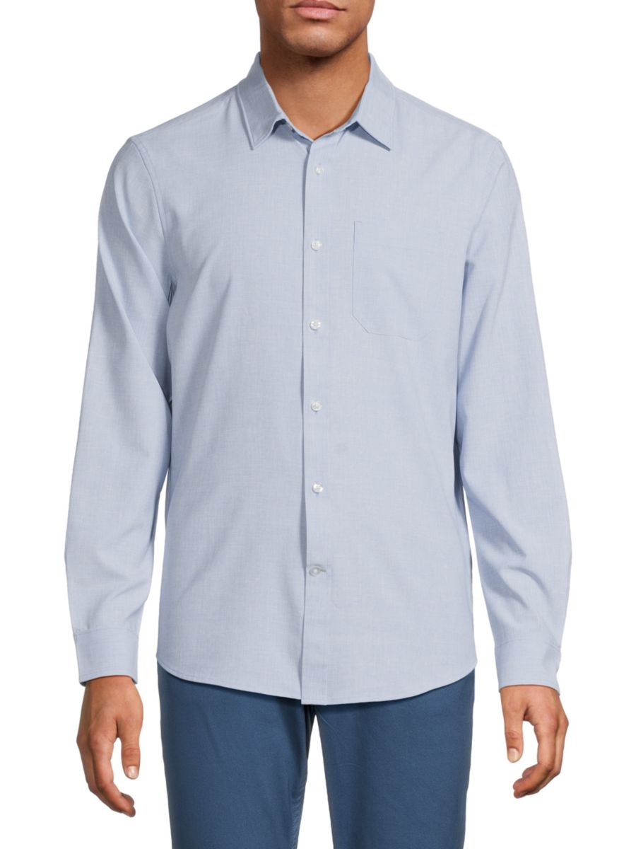 Рубашка Airflex из смеси морской шерсти Mack Weldon, синий
Рубашка Airflex из смеси морской шерсти Mack Weldon, синий