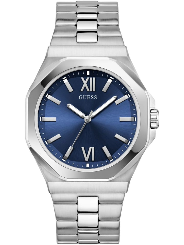 Guess Мужские аналоговые часы серебристого цвета
Guess Мужские аналоговые часы серебристого цвета