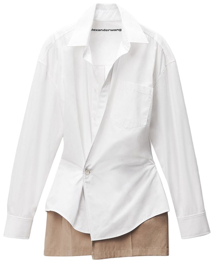 Мини-платье-халат Alexander Wang из саржи, предварительно стилизованное под белый цвет
Мини-платье-халат Alexander Wang из саржи, предварительно стилизованное под белый цвет