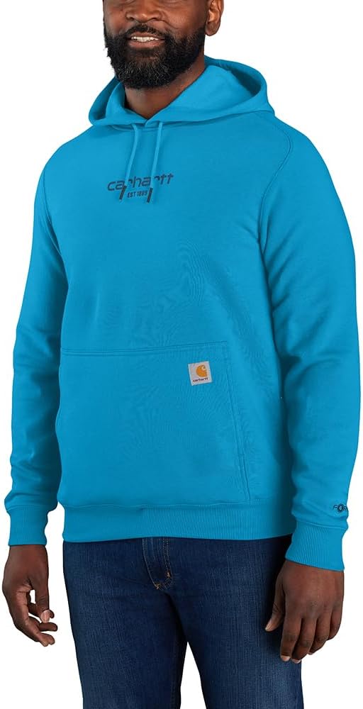 Carhartt мужская толстовка Force Relaxed Fit легкая с логотипом, Atomic Blue
Carhartt мужская толстовка Force Relaxed Fit легкая с логотипом, Atomic Blue