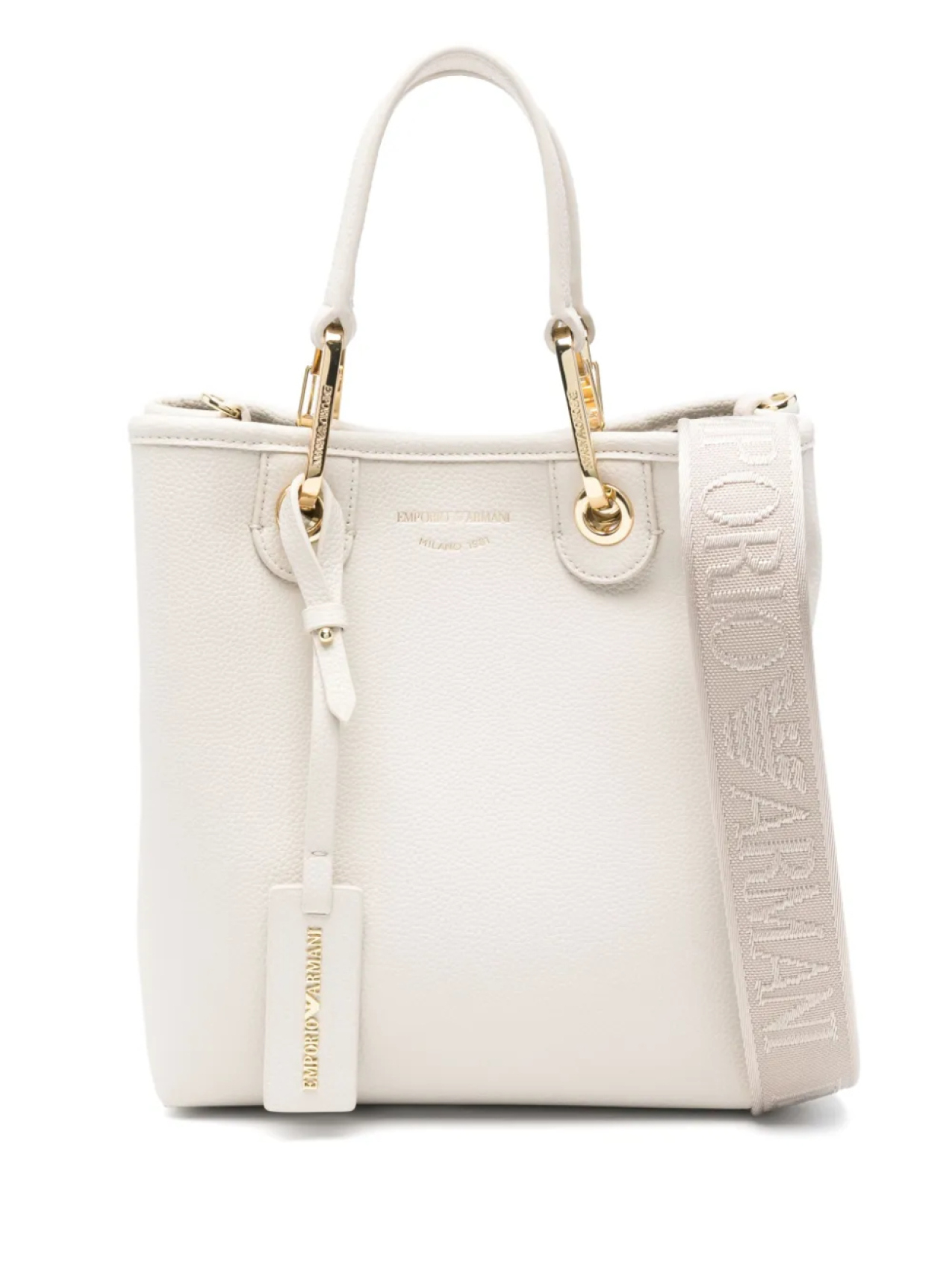 Сумка-тоут с логотипом и жаккардом Emporio Armani, нейтральный
Сумка-тоут с логотипом и жаккардом Emporio Armani, нейтральный